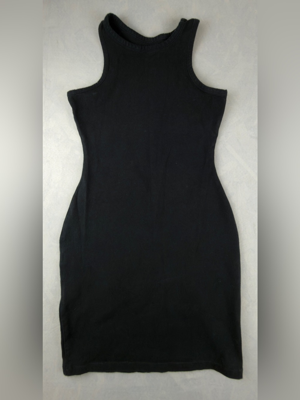 Sleeveless Black Midi Bodycon Dress